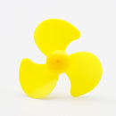 プロぺラファン （DCモーター用）（3枚ワイド羽根）（44mm）（黄色）(Wide 3-Blade Fan Propeller for DC Motors, 44mm, Yellow)