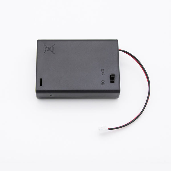 電池ホルダー（単3×3本）（スイッチ、リード線、PH2.0コネクター付き）(3 AA Battery Holder with Switch (AGW24, PH2.0, Black))