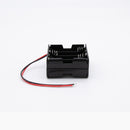 電池ホルダー（ボックス・ケース）（単3×8本）（背合わせ）（リード線付き）(8 AA Battery Holder (Double layer, AGW20, Black))