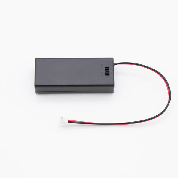 電池ホルダー（単4×2本）（スイッチ、リード線、PH2.0コネクター付き）(2 AAA Battery Holder with Switch (AGW24, PH2.0, Black))