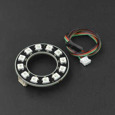 RGB LEDリングランプ - 12ビーズ (WS2812-12 RGB LED Ring Lamp)