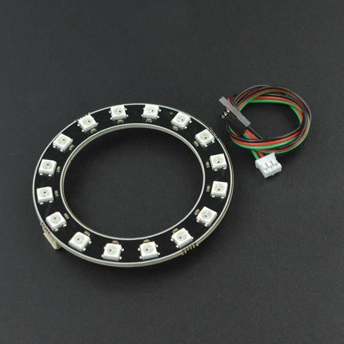 RGB LEDリングランプ - 16ビーズ (WS2812-16 RGB LED Ring Lamp)