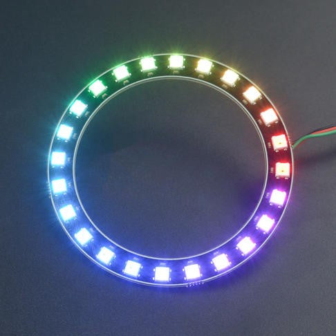 RGB LEDリングランプ - 24ビーズ (WS2812-24 RGB LED Ring Lamp)