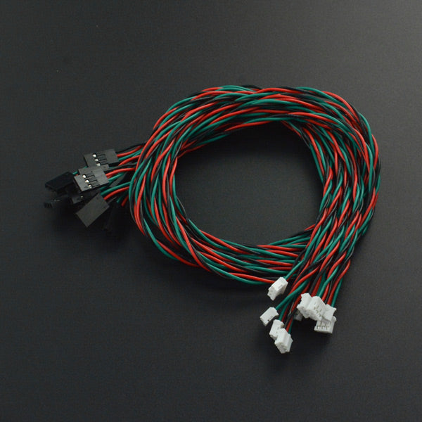3Pin PH2.0（オス） - デュポン（メス）ケーブル （50cm）（10本セット） (Gravity: 3Pin PH2.0 Male to DuPont Female Connector Digital Cable Pack - 50cm (10 Pack))