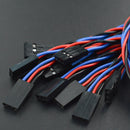 3Pin PH2.0（オス） - デュポン（メス）ケーブル （50cm）（10本セット） (Gravity: 3Pin PH2.0 Male to DuPont Female Connector Analog Cable Pack - 50cm (10 Pack))