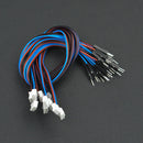 3Pin PH2.0（オス） - デュポン（オス）ケーブル （30cm）（10本セット）  (Gravity: 3Pin PH2.0 Male to DuPont Male Connector Analog Cable Pack - 30cm (10 Pack))