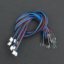 3Pin PH2.0（オス） - デュポン（オス）ケーブル （30cm）（10本セット）  (Gravity: 3Pin PH2.0 Male to DuPont Male Connector Analog Cable Pack - 30cm (10 Pack))