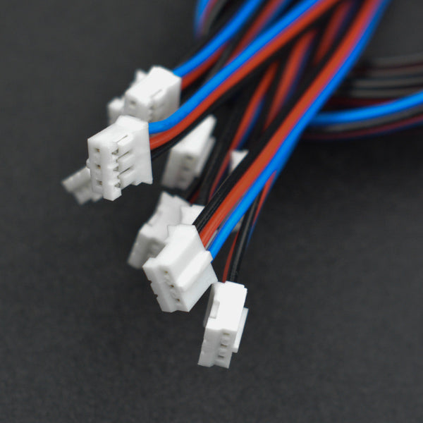 3Pin PH2.0（オス） - デュポン（オス）ケーブル （30cm）（10本セット）  (Gravity: 3Pin PH2.0 Male to DuPont Male Connector Analog Cable Pack - 30cm (10 Pack))