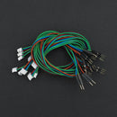 4Pin PH2.0（オス）- デュポン（オス）ケーブル （30cm）（10本セット） (Gravity: 4Pin PH2.0 Male to DuPont Male Connector I2C/ UART Cable Pack - 30cm (10 Pack))