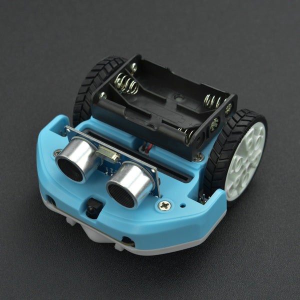 マイクロマックイーン ライト カバー付き 青色（マイクロビット用）（ロボットカー）（micro: Maqueen Lite with Skin  (Blue) ）