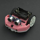 マイクロマックイーン ライト カバー付き 赤色（マイクロビット用）（ロボットカー）（micro: Maqueen Lite with Skin  (Red) ）