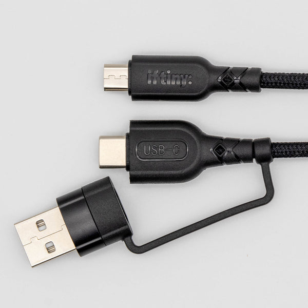 マイクロビット用マルチUSBケーブル（50cm） (Type-A & Type-C to Micro-USB) (Multi USB Cable for micro:bit (50cm))