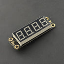 4桁LEDセグメントディスプレイ モジュール (I2C) (Gravity: 4-Digital LED Segment Display Module)