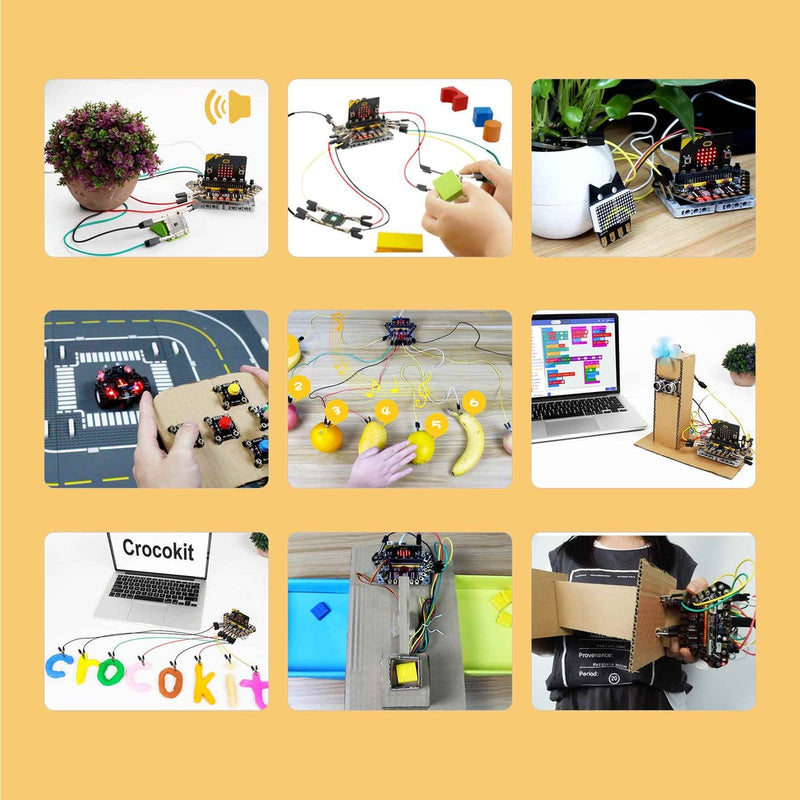クロコビット センサースターターキット （マイクロビット用） (Croco:kit sensor starter kit compatible with V1.5/ V2 boardbit)