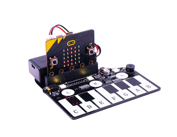 micro:bitピアノ型拡張デバイス （ マイクロビット用 ）  (Micro:bit piano expansion board compatible with micro:bit V2/V1.5 board)