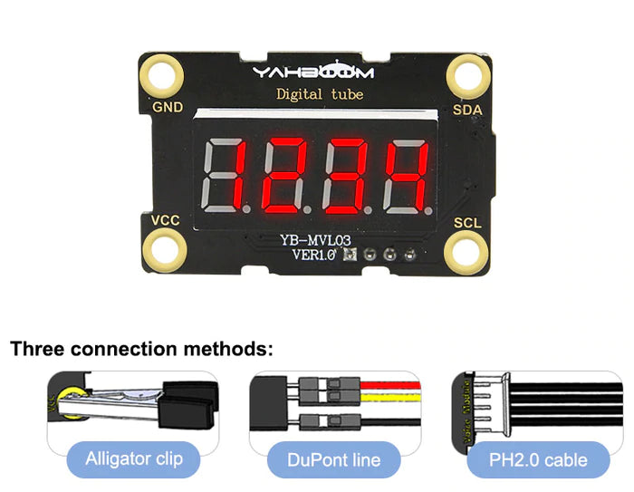 デジタルチューブモジュール （4桁 7セグメント LED表示器）(Digital tube module)